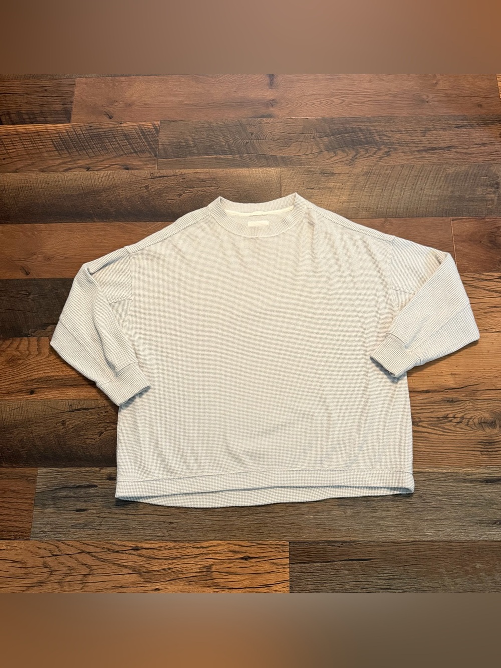 Women’s Aerie Getaway Waffle Sweatshirt Size Large